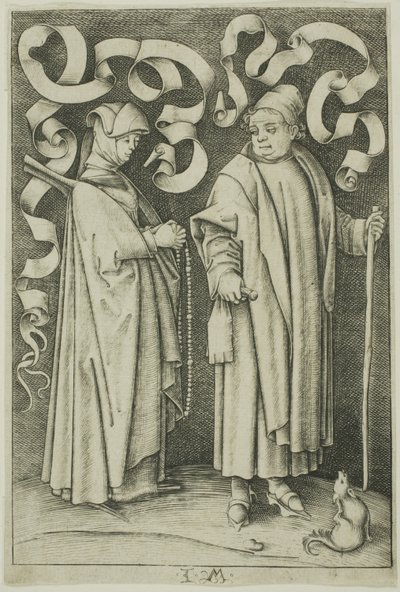 Los fieles de Israhel van Meckenem the younger