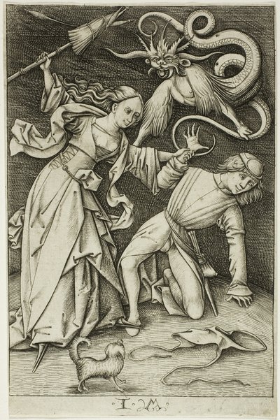 La lucha por los pantalones de Israhel van Meckenem the younger
