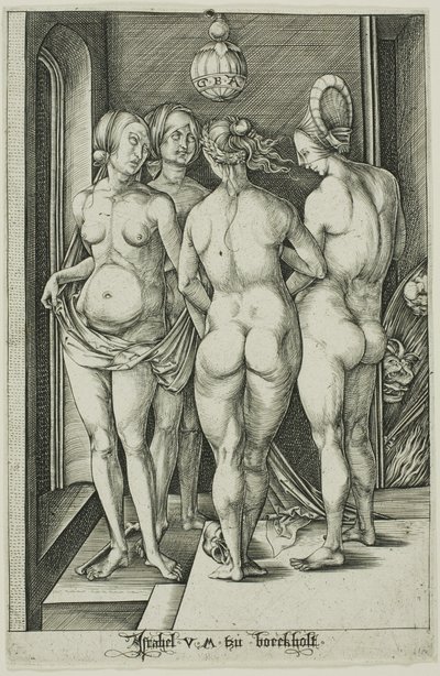 Las cuatro brujas de Israhel van Meckenem the younger