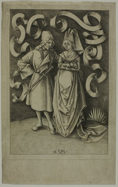 La pareja mal avenida de Israhel van Meckenem the younger