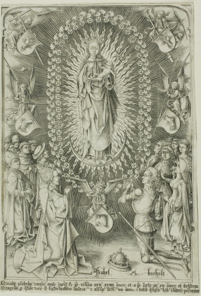 La Virgen del Rosario de Israhel van Meckenem the younger