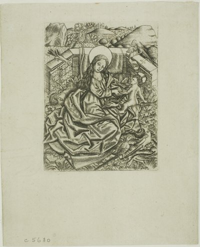 La Virgen y el Niño en el Huerto de Israhel van Meckenem the younger