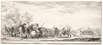 Peace and War: Cavalry Skirmish de Israël Henriet
