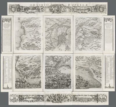 El asedio de La Rochelle de Israël Henriet