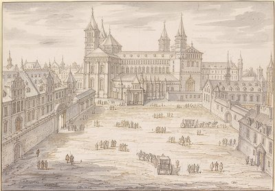 La catedral de Speyer y el palacio episcopal. 1621 de Israël Silvestre