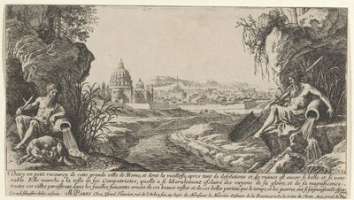 Vista de Roma con dos dioses del río
Vistas de París y Roma (título de la serie) de Israël Silvestre