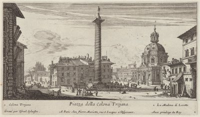 Piazza della Colonna Trajana de Israël Silvestre