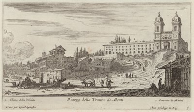 Piazza della Trinità dei Monti de Israël Silvestre