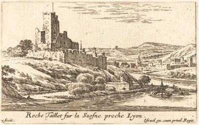 Roche Taillet sobre el Saosne cerca de Lyon de Israël Silvestre
