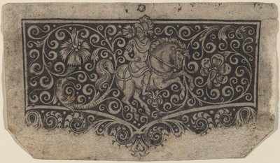 Arabesco con caballero de Italian