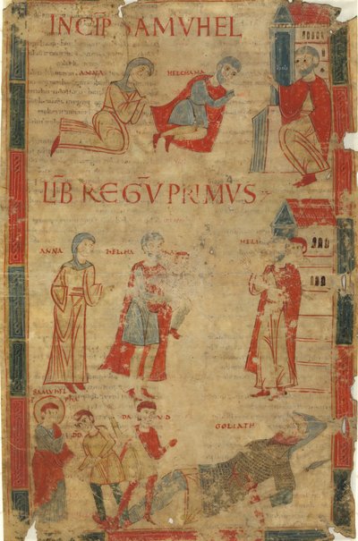 Cuatro Escenas del Primer Libro de Samuel de Italian 11th Century