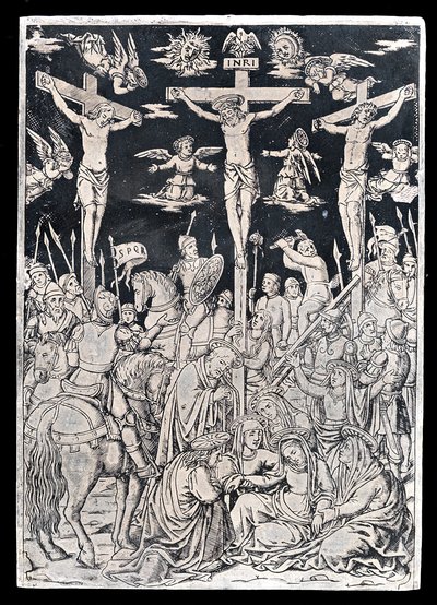 Pax con Cristo en la Cruz de Italian 15th Century
