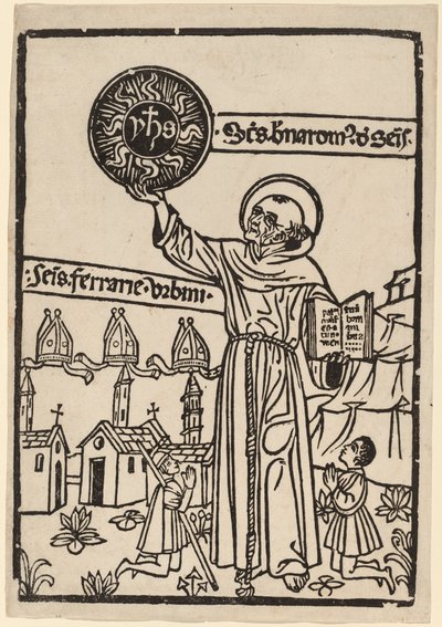 San Bernardino de Siena de Italian 15th Century