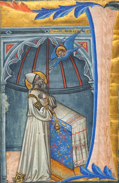 La Anunciación a Zacarías de Italian 15th Century