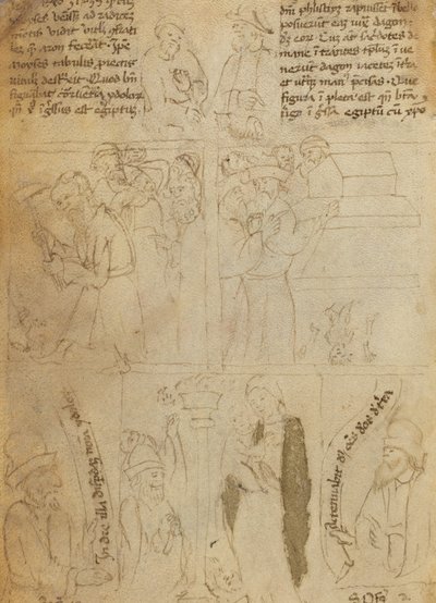 La Destrucción de los Ídolos Egipcios [verso] de Italian 15th Century