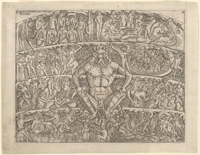 El Infierno, después del Fresco en el Camposanto de Pisa de Italian 15th Century
