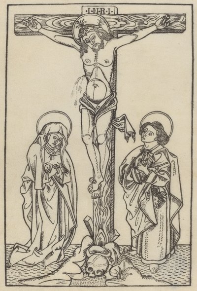 Cristo en la Cruz de Italian 15th Century or Master I.D.
