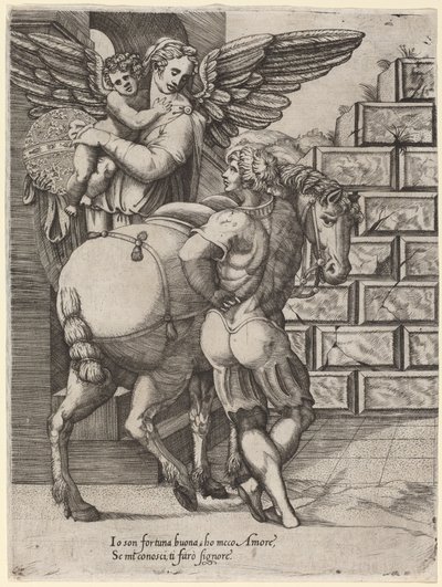 Alegoría de la Fortuna de Italian 16th Century