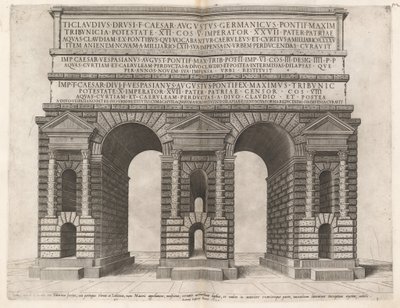 Arco del Acueducto de Claudio de Italian 16th Century