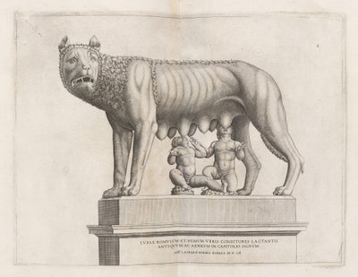 Loba Capitolina con Rómulo y Remo de Italian 16th Century