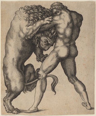 Hércules y el León de Nemea de Italian 16th Century