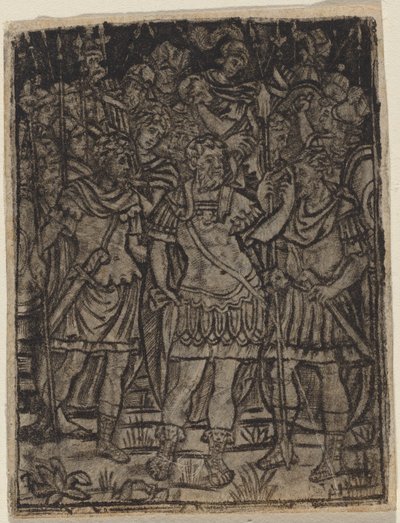 General romano dirigiéndose a sus tropas de Italian 16th Century