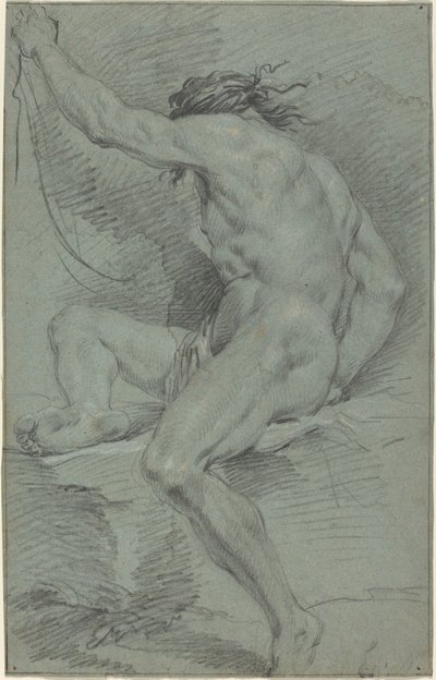 Figura desnuda (estudio académico) de Italian 17th Century