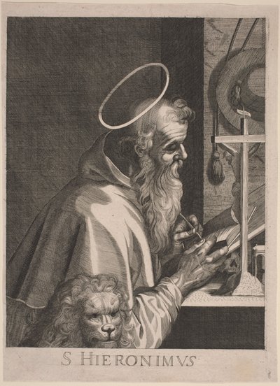 San Jerónimo de Italian 17th Century, after Aegidius Sadeler II