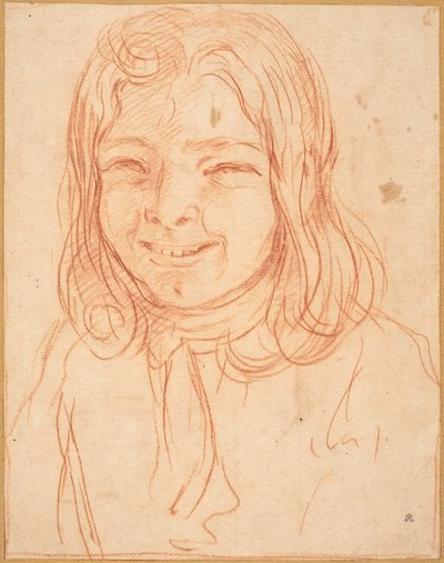 Un niño sonriente con cabello suelto de Italian 17th or 18th Century