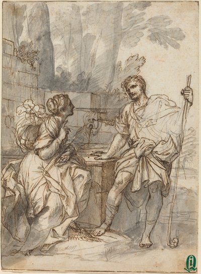 Escena pastoral de Italian 18th Century