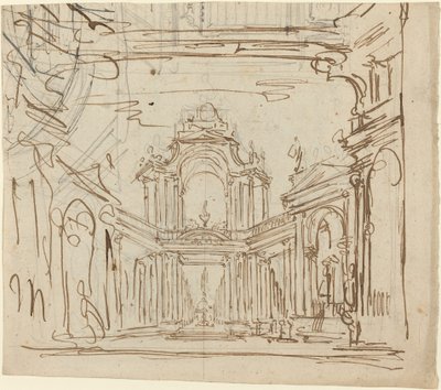 Diseño de escenario de Italian 18th Century