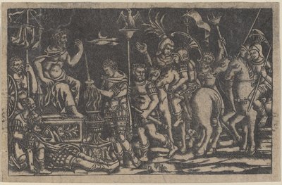 Mucio Escévola de Italian 18th or 19th Century