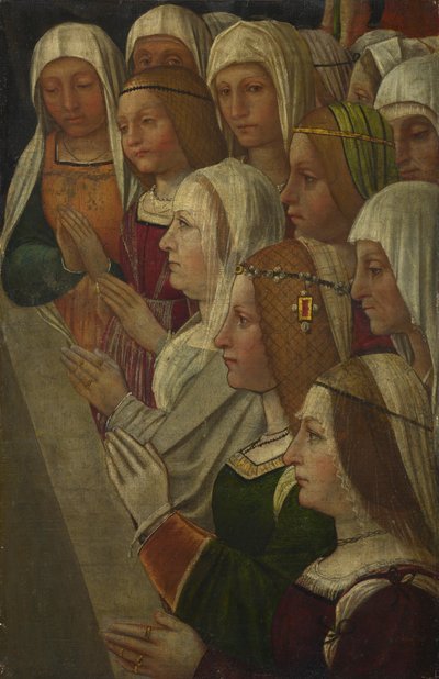 Miembros femeninos de una cofradía de Italian Master