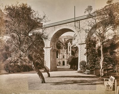 Álbum "Génova y Pisa": Capilla Sainte Dévote en Mónaco, c.1880-90 (foto en blanco y negro) de Italian Photographer