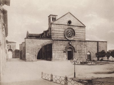 Asís: Iglesia y Convento de S Chiara, Filippo da Campello (fotografía en B/N) de Italian Photographer