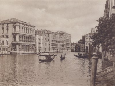 Canal Grande y Palazzo Browning de Italian Photographer