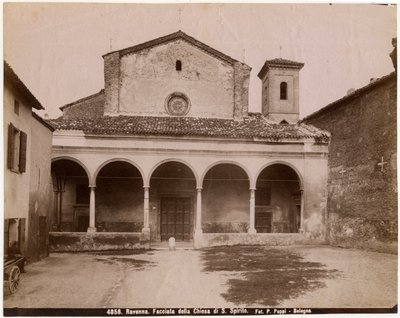 Iglesia del Espíritu Santo, Rávena, Emilia-Romaña, Italia, fotografía de Pietro Poppi, Bolonia, ca 1900 de Italian Photographer