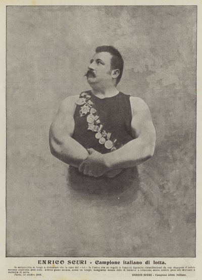 Enrico Scuri, campeón italiano de lucha de Italian Photographer