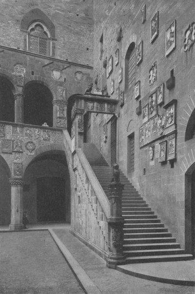 Florencia, Cortile e Scala del Palazzo del Podestà de Italian Photographer