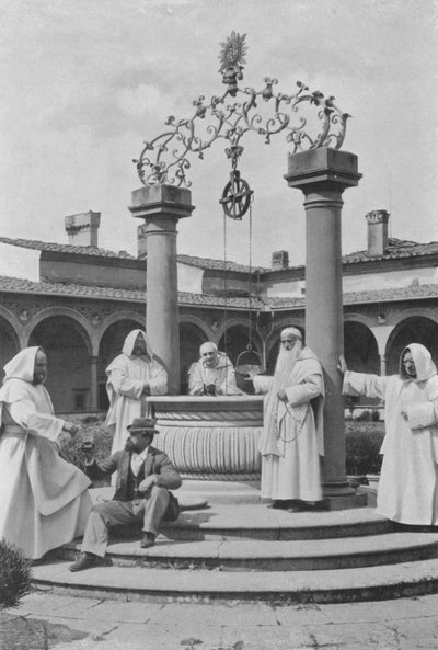 Florencia, Alrededores, Certosa, El Pozo en el Gran Claustro de Italian Photographer