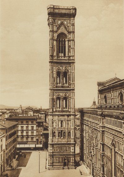 Firenze / Florencia: Catedral, El Campanile, Giotto (fotografía en b/n) de Italian Photographer