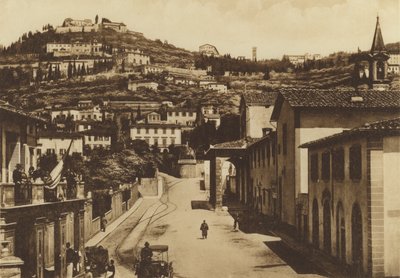 Firenze / Florencia: Alrededores de Florencia, S Domenico y Panorama di Fiesole (fotografía en b/n) de Italian Photographer