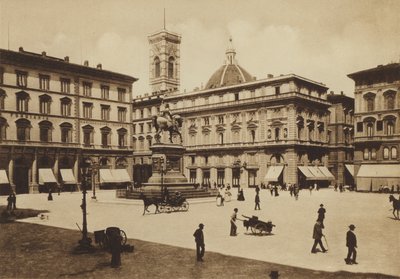 Firenze / Florencia: Piazza Vittorio Emanuele (fotografía en b/n) de Italian Photographer