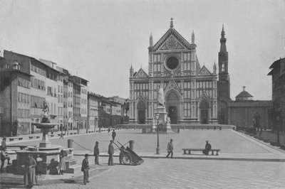 Florencia, Piazza S Croce de Italian Photographer