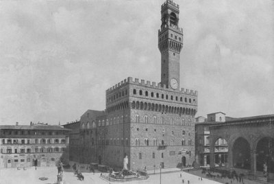 Florencia, Piazza della Signoria con el Palazzo Vecchio de Italian Photographer