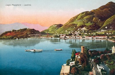Lago Mayor, Laveno (foto en color) de Italian Photographer