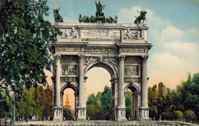 Milán / Milan: Arco della Pace (foto en color) de Italian Photographer