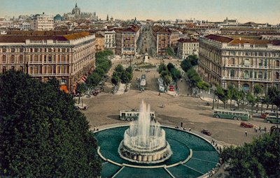 Milán / Milan: Panorama desde el Castillo (foto en color) de Italian Photographer