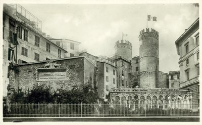 Monumento a Cristóbal Colón, Génova, Italia de Italian Photographer