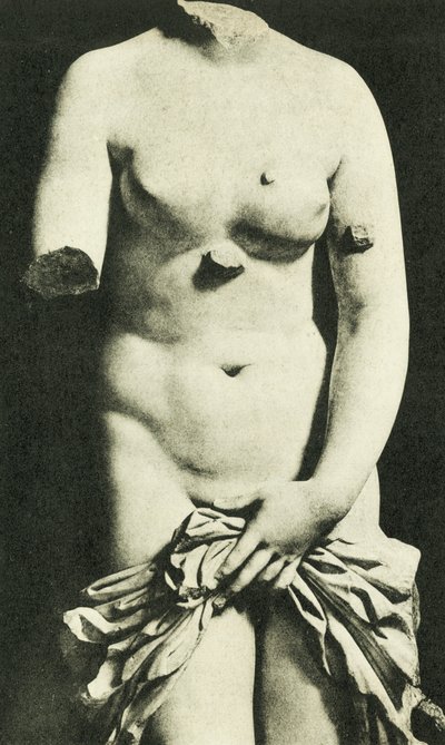 Museo, La Venus Siracusana, siglo III a.C. Credesis (foto b/n) de Italian Photographer